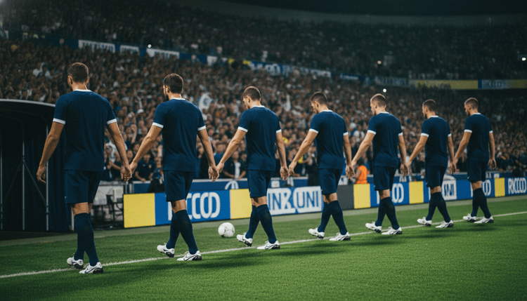 Imagen generada con IA: Por qué los futbolistas entran al campo con niños