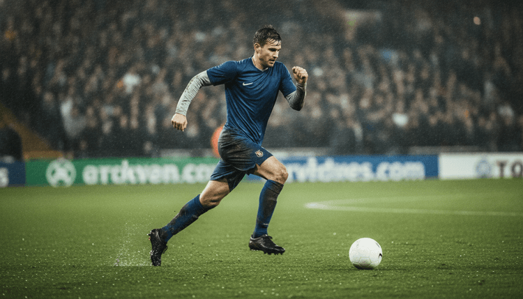 KI-generiertes Bild: Warum tragen Fußballer lange Ärmel?