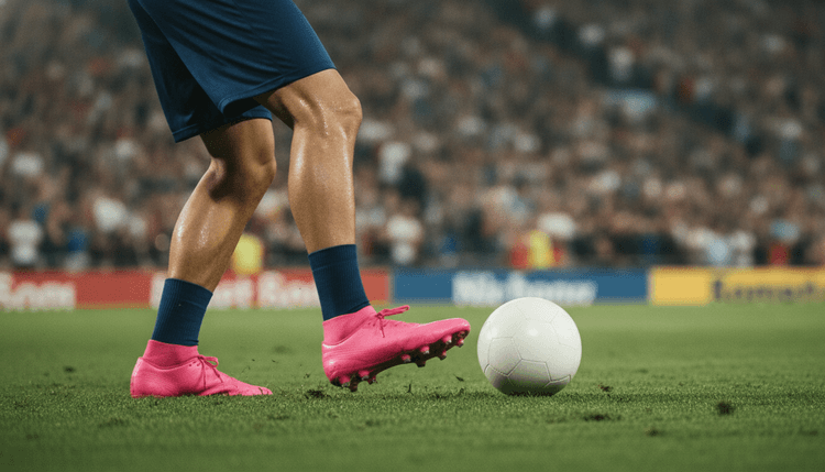 Hình ảnh do AI tạo: Tại sao cầu thủ World Cup mang giày màu hồng?