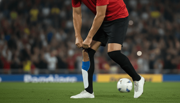 Imagem gerada por IA: Por que os jogadores usam meião rasgado?