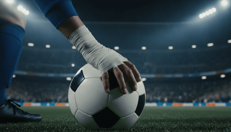 Imagem gerada por IA: Por que os jogadores usam faixa no pulso?