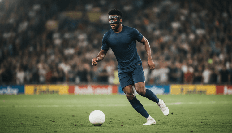 Gambar buatan AI: Kenapa Pemain Sepak Bola Pakai Topeng?