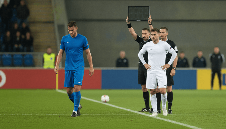 AI-generated image: Can a football player be substituted twice?