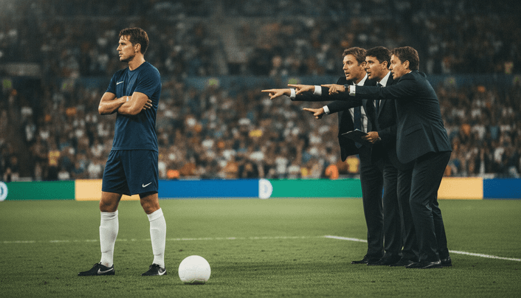 AI-generated image: Can a football player refuse a transfer?
