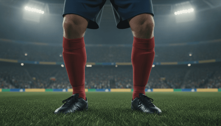 KI-generiertes Bild: Warum haben Fußballer O-Beine?