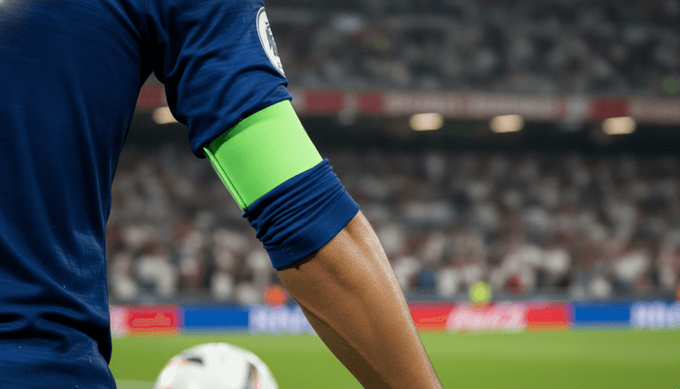 Imagen generada con IA: Por qué llevan brazalete verde los futbolistas