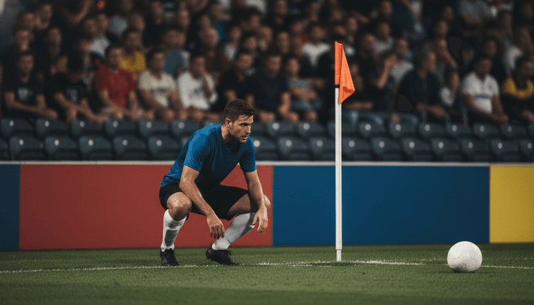 AI-generated image: What happens if a footballer needs a wee during a match?