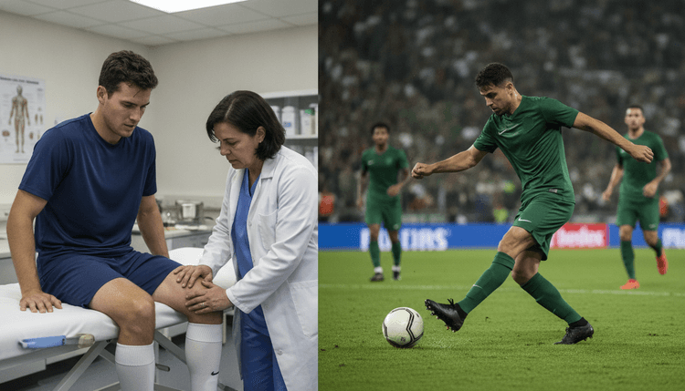 AI-generated image: What happens if a footballer fails a medical?