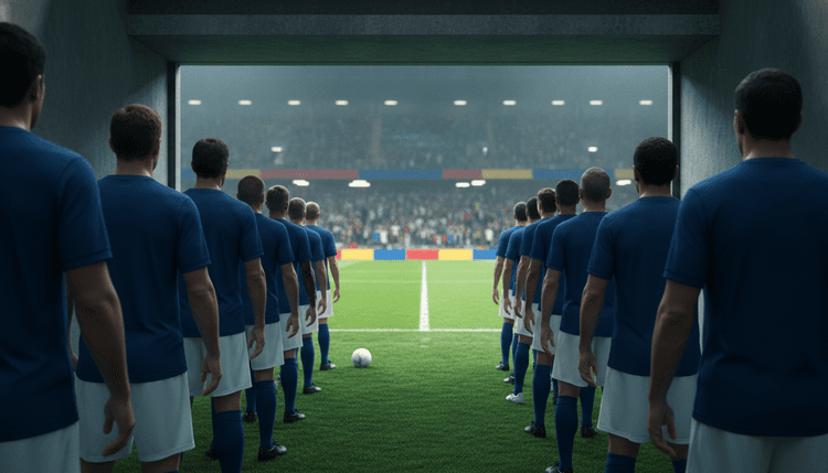 AI-generated image: Why do football players walk out with children?