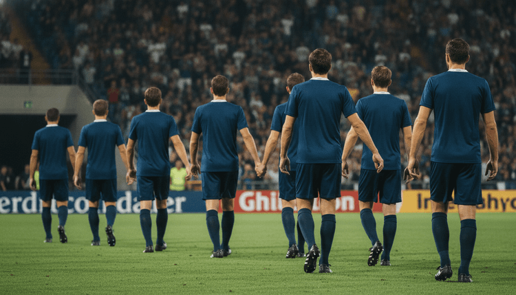 AI-generated image: Why do football players walk out with children before a match?