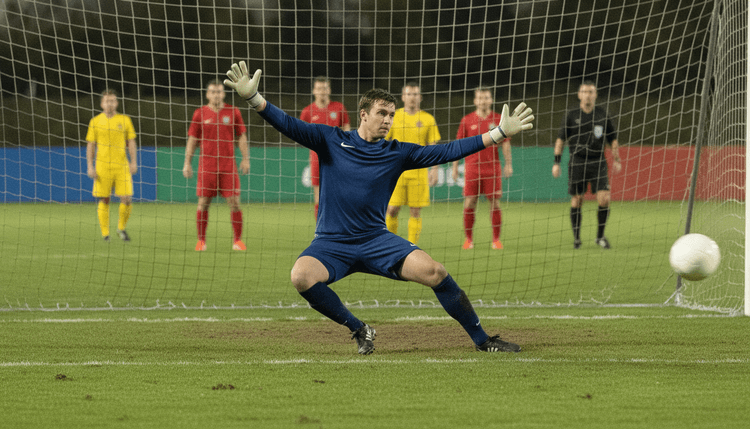 AI-gegenereerde afbeelding: Mag een keeper bewegen bij een penalty?
