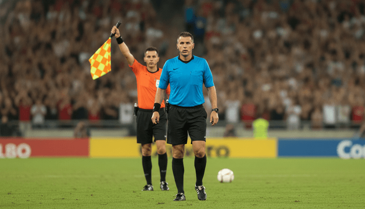 AI-generated image: Why do referees wear black and white stripes?