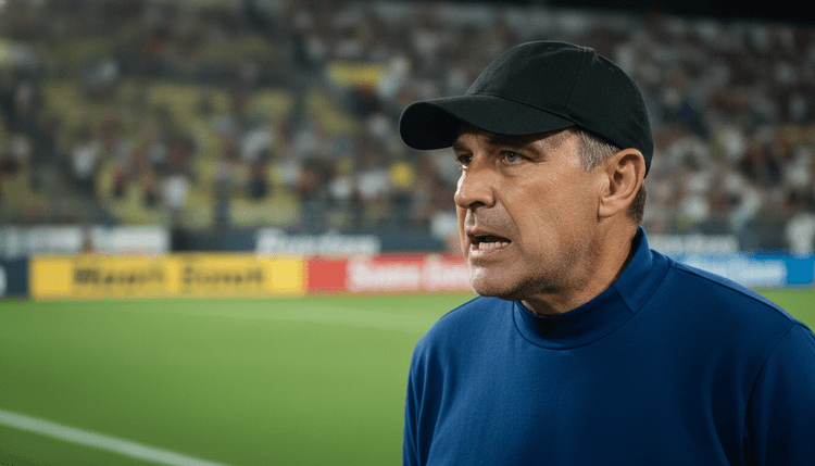 KI-generiertes Bild: Darf ein Fußballspieler im Spiel Kaugummi kauen?