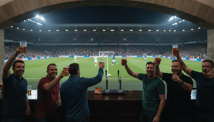 AI-generated image: Is alcohol allowed in UK football stadiums?