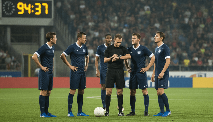 Imagen generada con IA: ¿Cuánto dura un partido de fútbol?