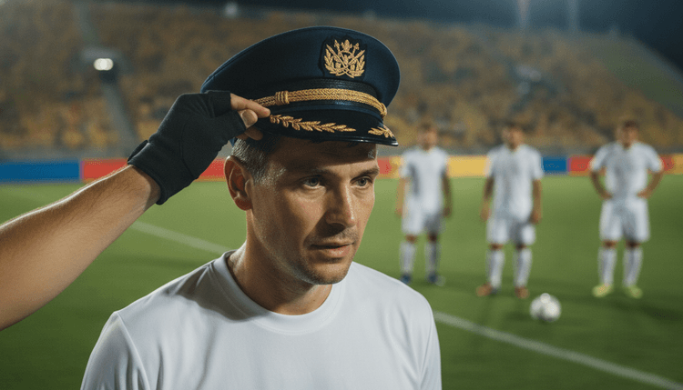 AI-generated image: What does it mean when a footballer gets a cap?