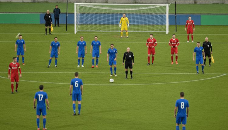 AI-generated image: How Many Players Are on a Soccer Field?