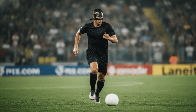 AI-generated image: Why Do Football Players Wear Masks?
