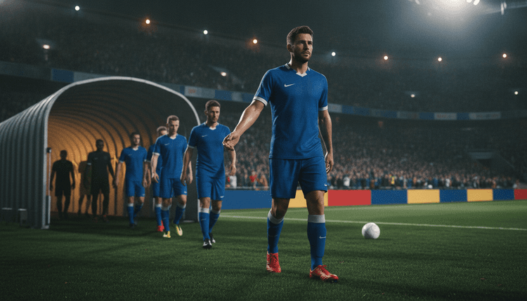 AI-generated image: Why do football players come out with kids before kickoff?