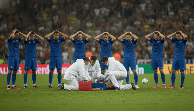 AI-gegenereerde afbeelding: Waarom krijgen voetballers hartstilstand op het veld?