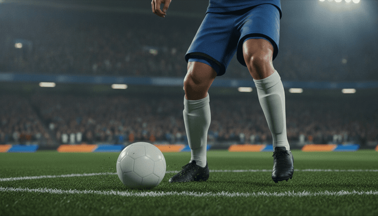AI-gegenereerde afbeelding: Waarom doen voetballers één broekspijp omhoog?