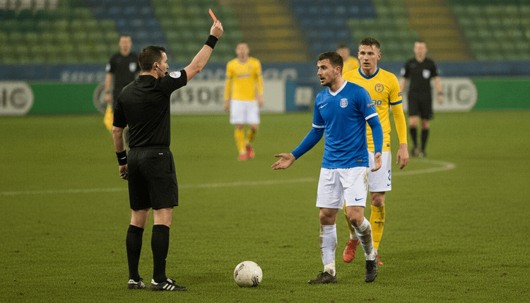 AI-generated image: Why Do Referees Give Red Cards?