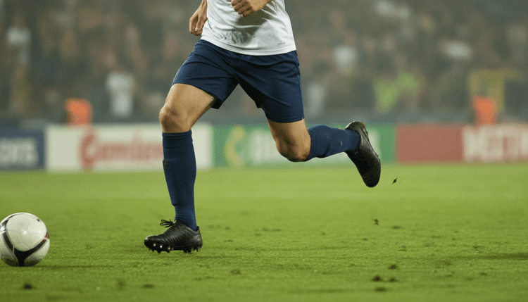 KI-generiertes Bild: Warum bekommen Fußballer O-Beine?