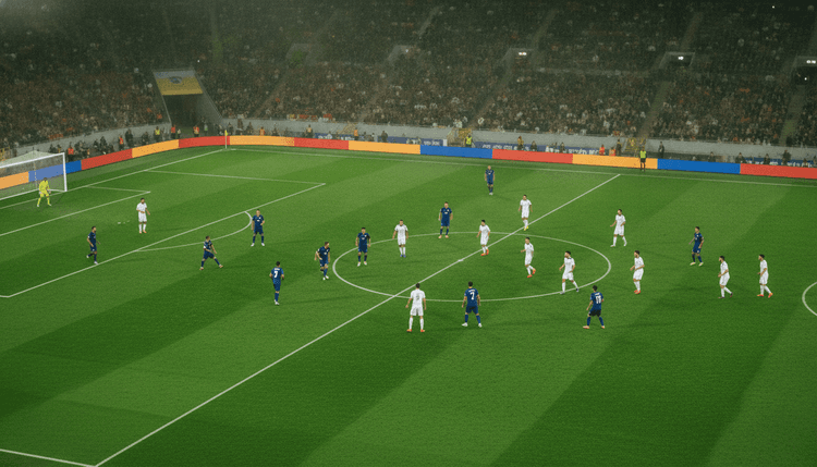 AI-gegenereerde afbeelding: Waarom is voetbal altijd elf tegen elf?