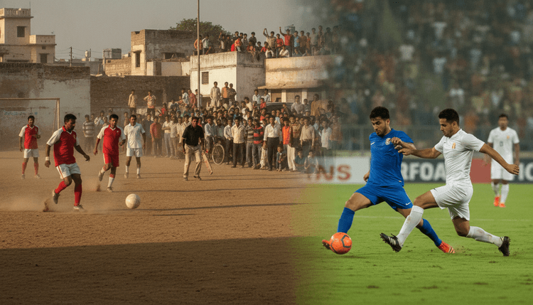AI-generated image: Why Isn't Football Popular in India?