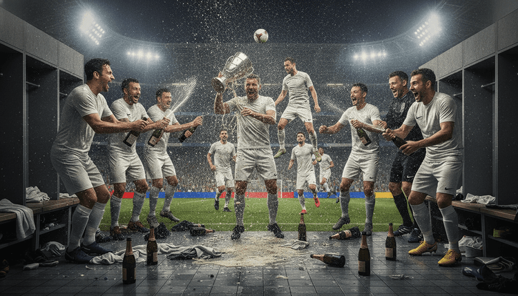 AI-generated image: Do Footballers Drink Alcohol?