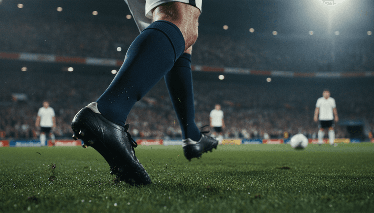 Imagem gerada por IA: Por que os jogadores usam meião no futebol?