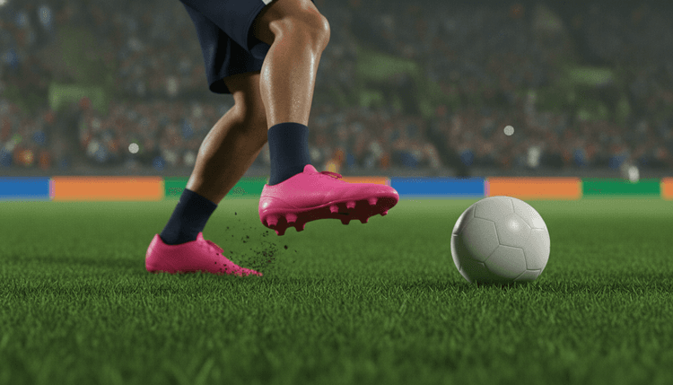 Imagem gerada por IA: Por que os jogadores usam chuteira cor-de-rosa
