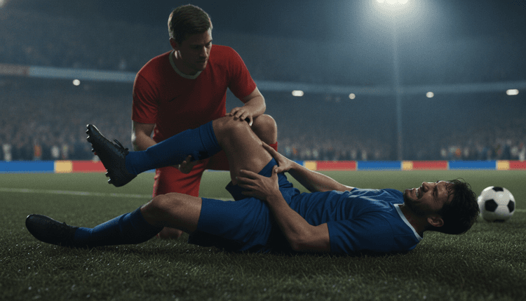 KI-generiertes Bild: Warum bekommen Fußballer Krämpfe?