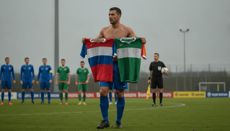 Imagen generada con IA: ¿Puede un futbolista jugar en dos selecciones distintas?