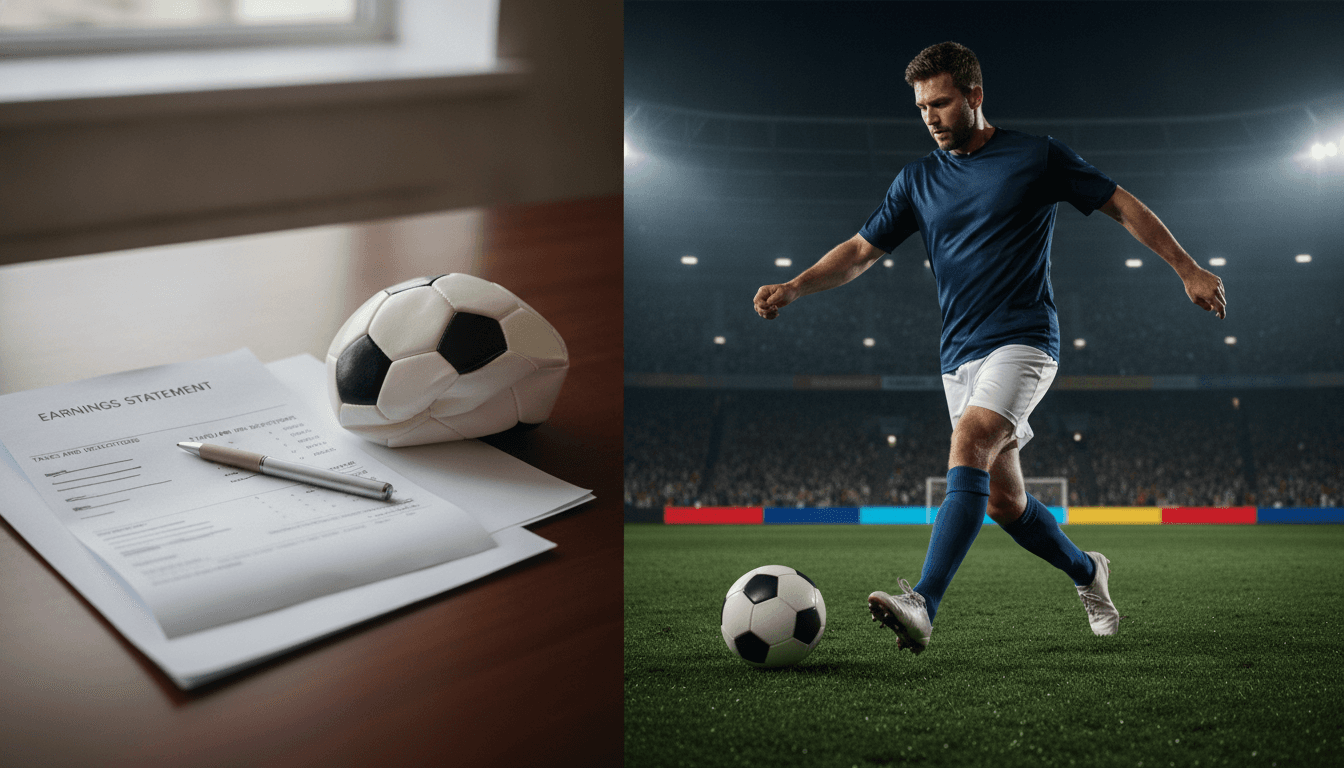 AI-generated image: Do footballers pay tax?
