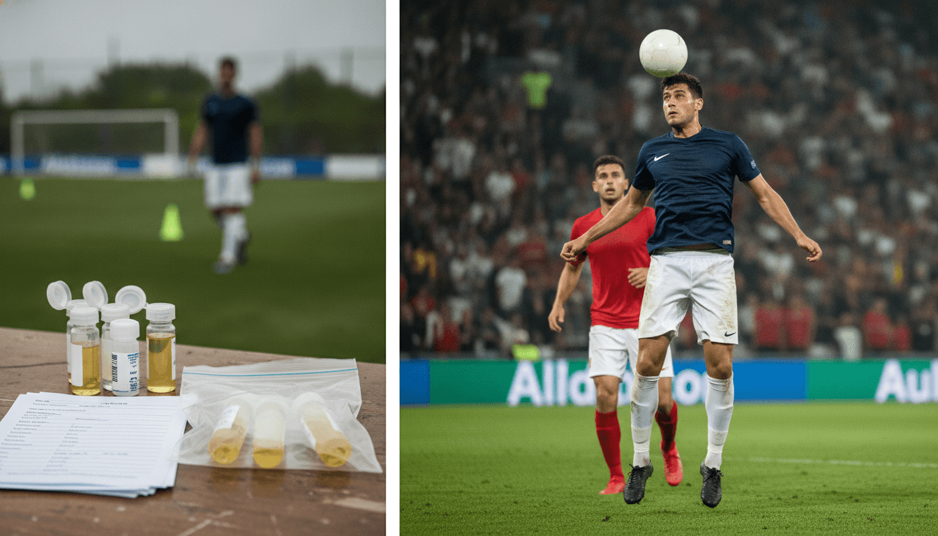 AI-generated image: Do footballers get drug tested?