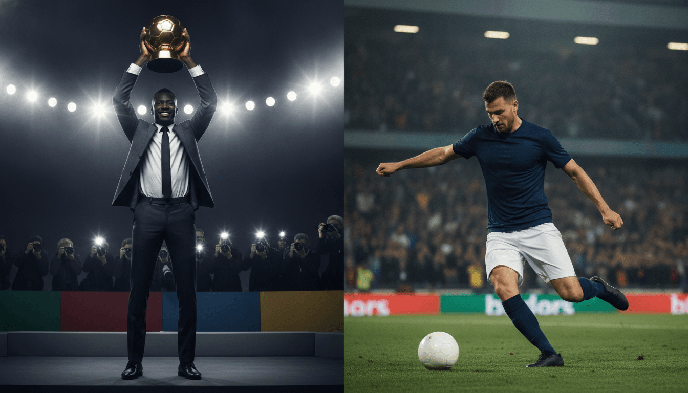 AI-generated image: O que significa quando um jogador ganha a Bola de Ouro
