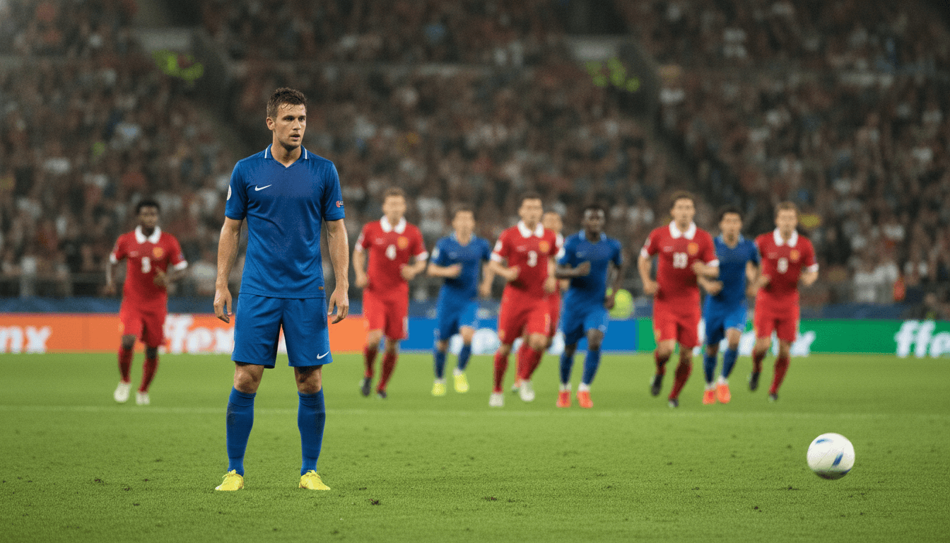 AI-generated image: ¿Qué significa que un futbolista sea 'pecho frío'?