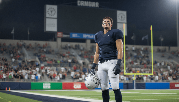 AI-generated image: How long can a football player play in college?