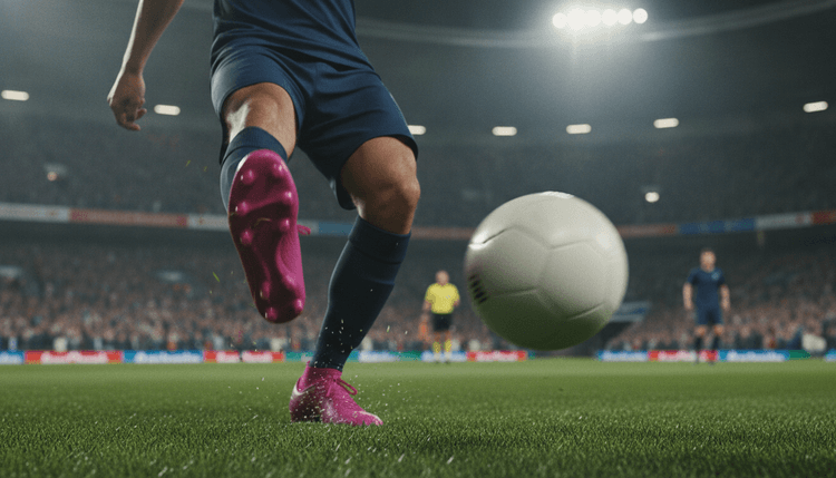 Imagen generada con IA: ¿Por qué los futbolistas llevan botas rosas?