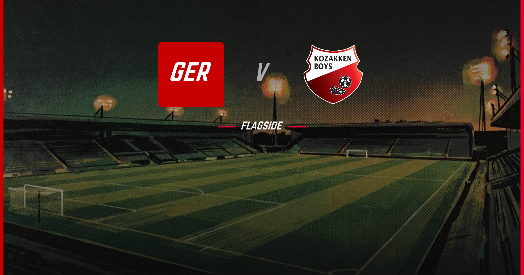 Germania - Kozakken Boys, KNVB Beker